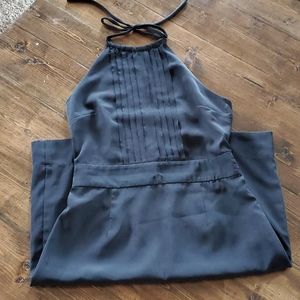 Banana Republic black halter dress
